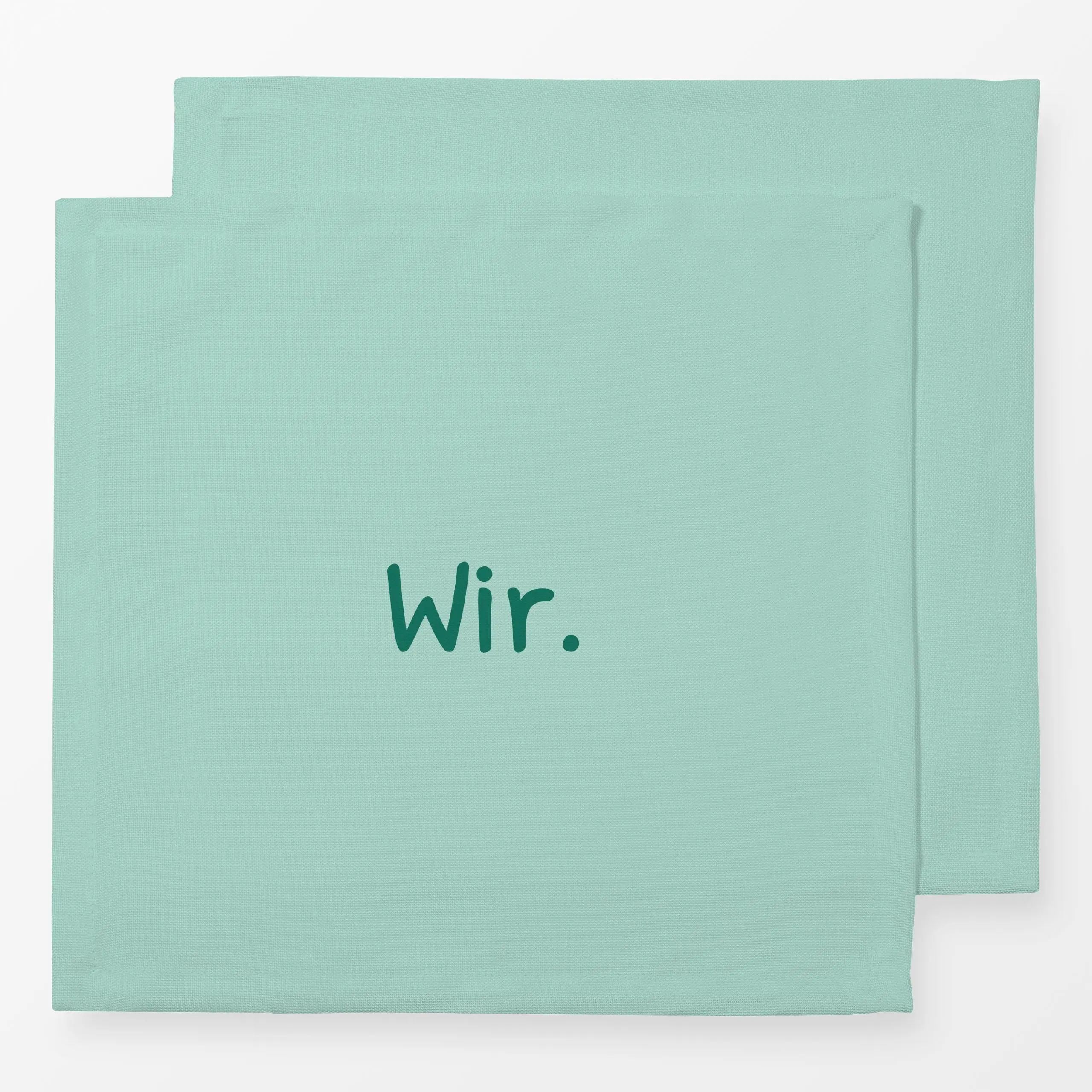 Servietten Wir mint grün - Liebe, Romantik & Pride, Sprüche & Schriftzüge, Anlässe - von „Karen Menzenbach"; Paare, Hochzeit...