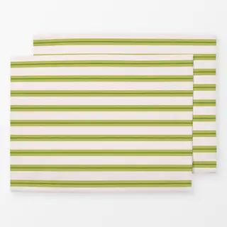 Tischset Streifen Grün Beige