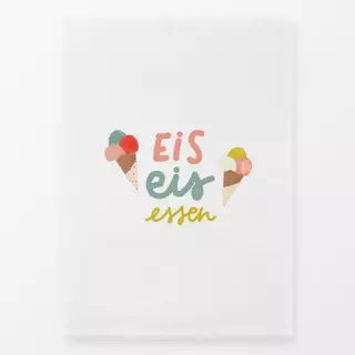 Geschirrtuch Sommertage Eis essen