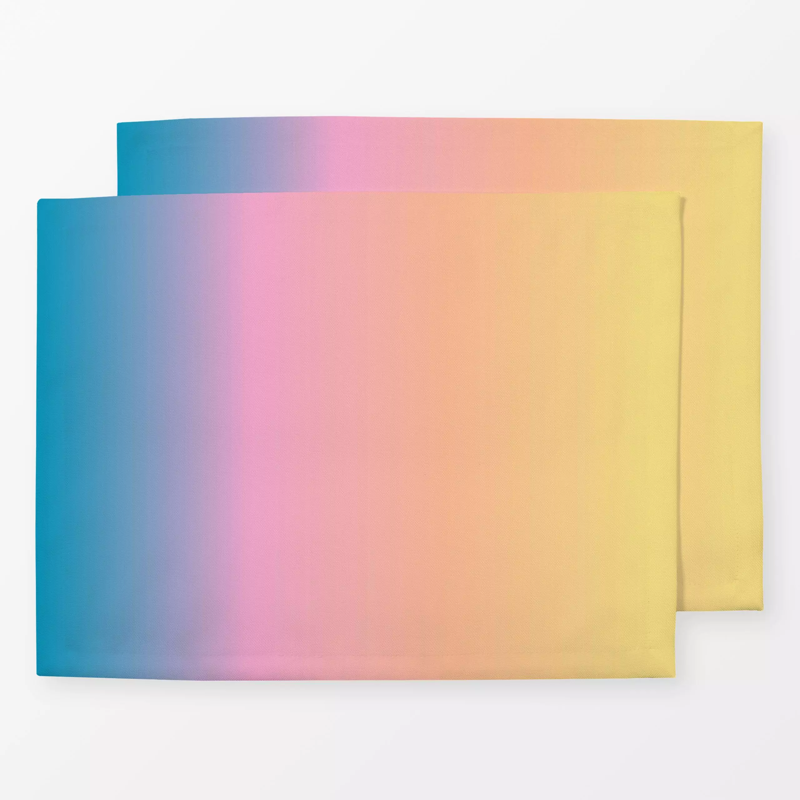 Tischset Farbverlauf - Sommer, Symbole & Muster - von „Julia Schumacher"; Farbverläufe, tropical, pink, gelb, dream, Farbver...