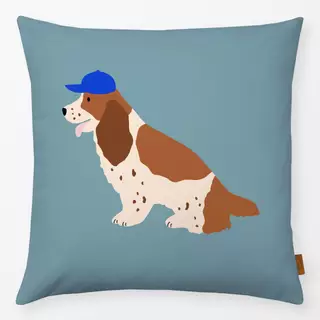 Kissen Cocker Spaniel mit Cap
