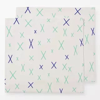 Servietten Cool Boho Cross Pattern blue