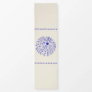 Tischläufer Seeigel blauweiss