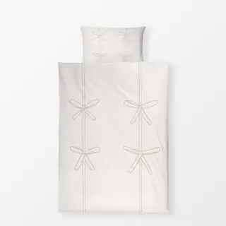 Bettwäsche Schleifchen beige