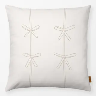 Kissen Schleifchen beige