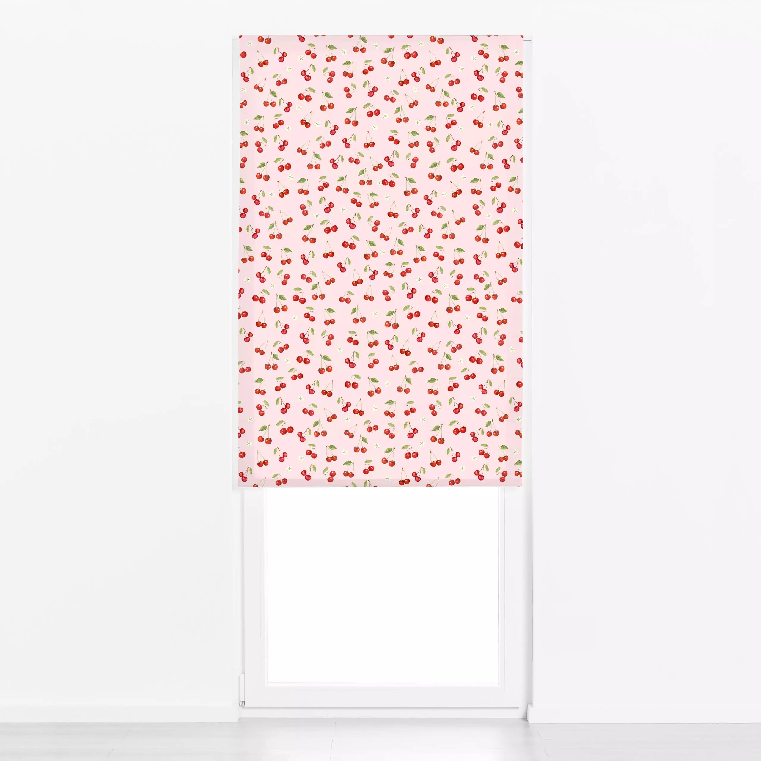 Raffrollo Vintage preppy Cherries | - Frühling, Sommer - von „Bloomery Decor"; Kirschen, Früchte, floral, summer, fruit, fre...