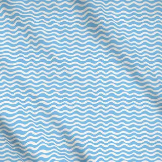 Meterware Abstract Waves light blue