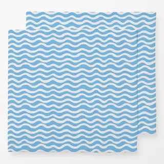 Servietten Abstract Waves light blue