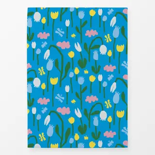 Geschirrtücher Blumenwiese - Blau