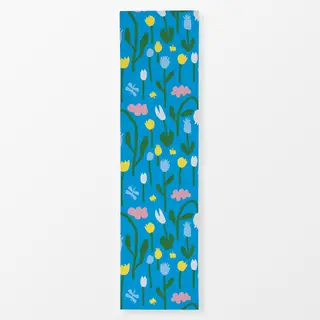 Tischläufer Blumenwiese - Blau