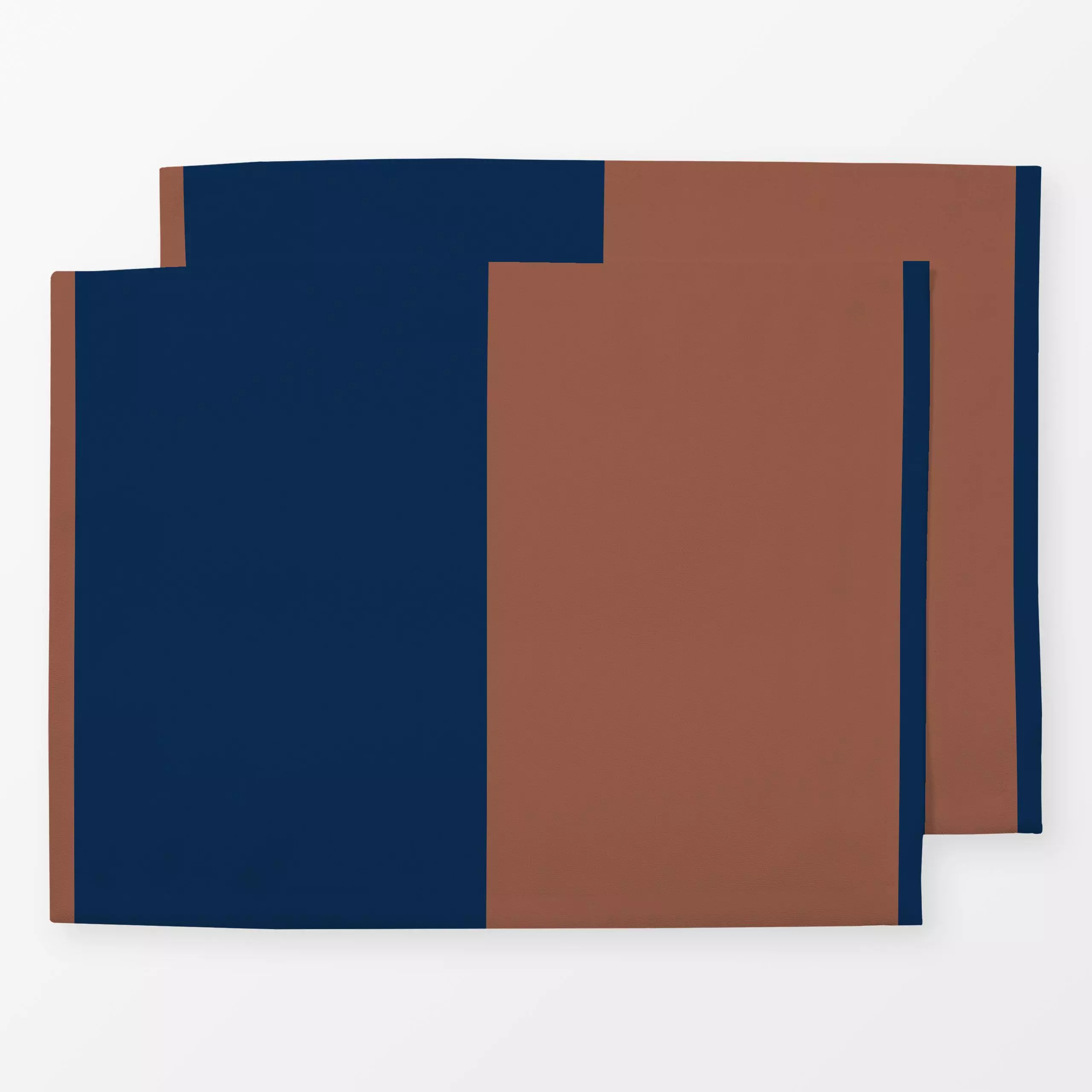 Tischset Block Stripes Blue Red, gemustert, von Mareike Böhmer
