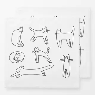 Servietten Katzen Stimmung