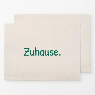 Tischset Zuhause beige