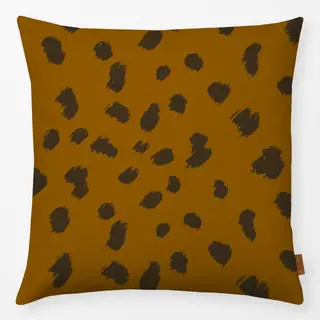 Kissen Wild Cat Brushstrokes brown