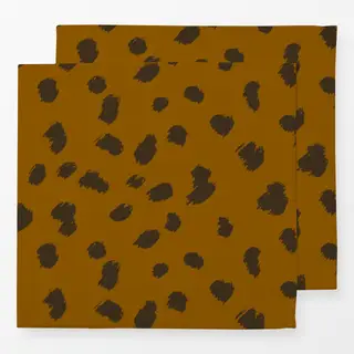 Servietten Wild Cat Brushstrokes brown