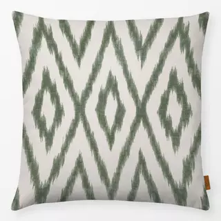 Kissen Ikat Green