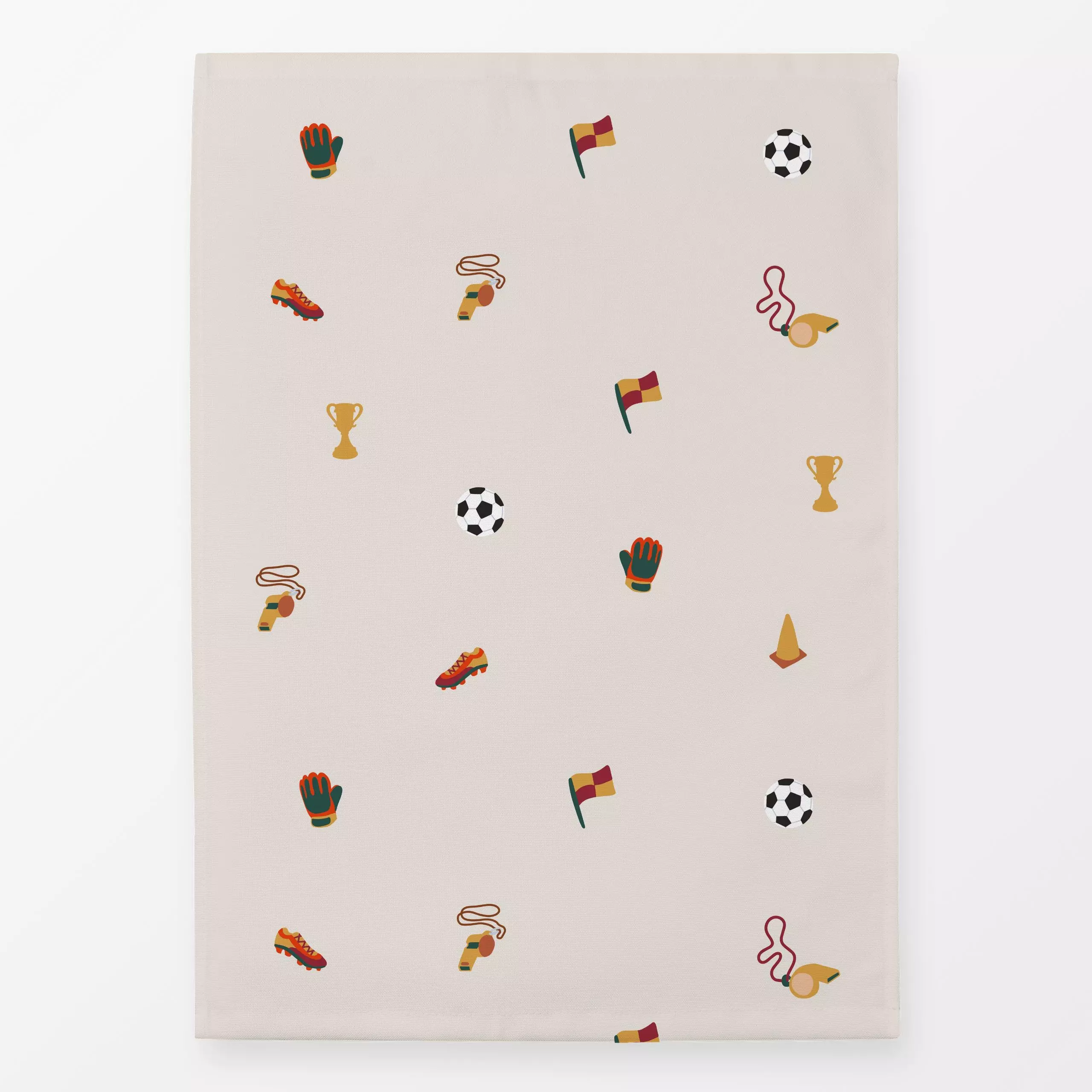 Geschirrtücher Fußball Muster 2 - Sport, Anlässe - von „textilwerk"; Illustration, Geschenk, Sport, minimalistisch, schlicht...