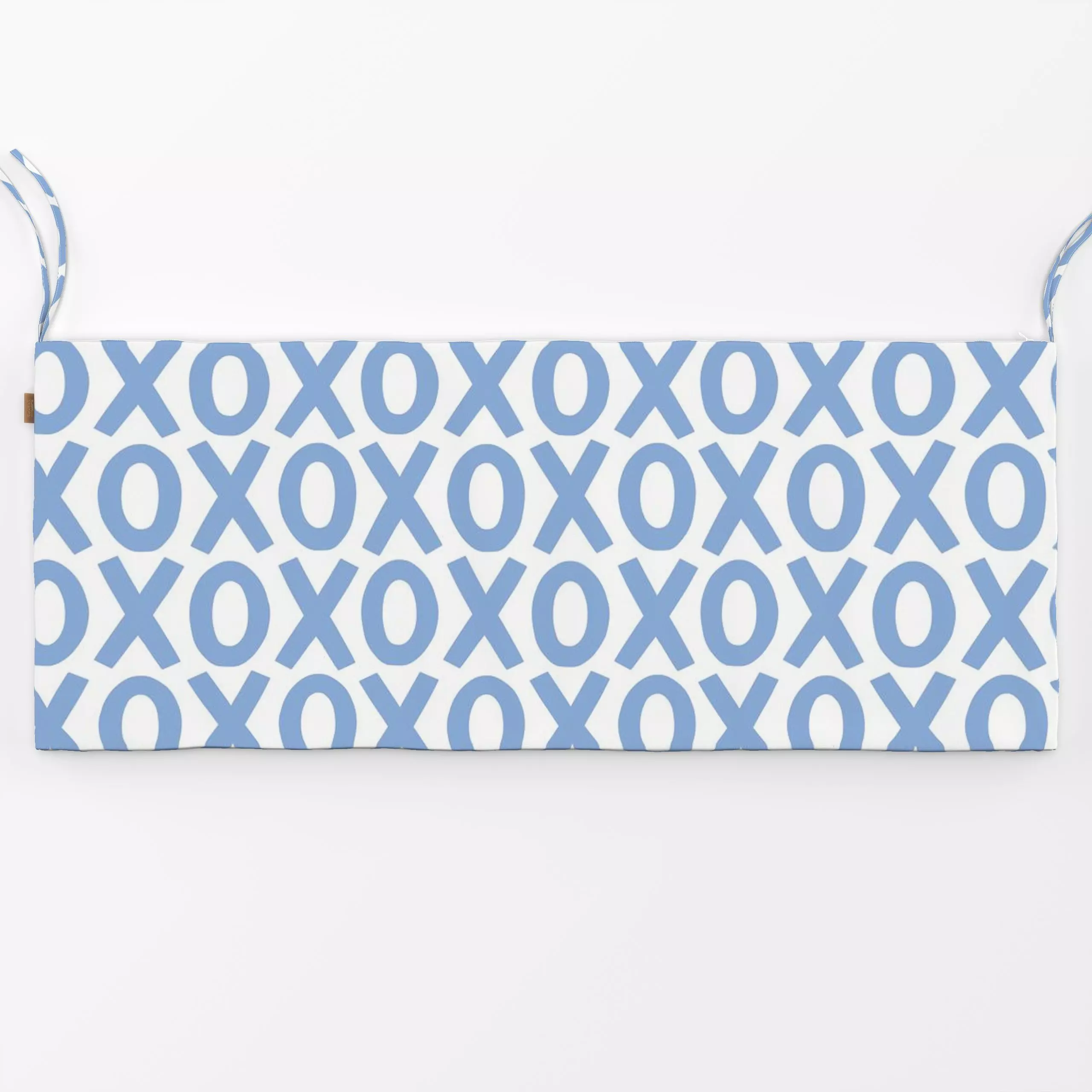 Bankauflage xoxo kisses & hugs blau - Kinderzimmer & Motive für Kinder, Sommer, Anlässe - von „Vivian Hasenclever"; Strand, ...