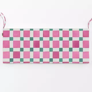 Bankauflage Checkerboard Mosaik Tile Pink