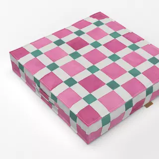 Bodenkissen Checkerboard Mosaik Tile Pink