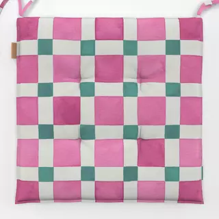 Sitzkissen Checkerboard Mosaik Tile Pink