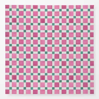 Tischdecke Checkerboard Mosaik Tile Pink
