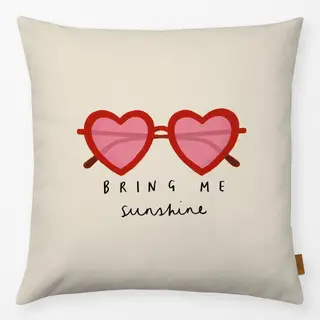 Kissen Herzbrille sunshine