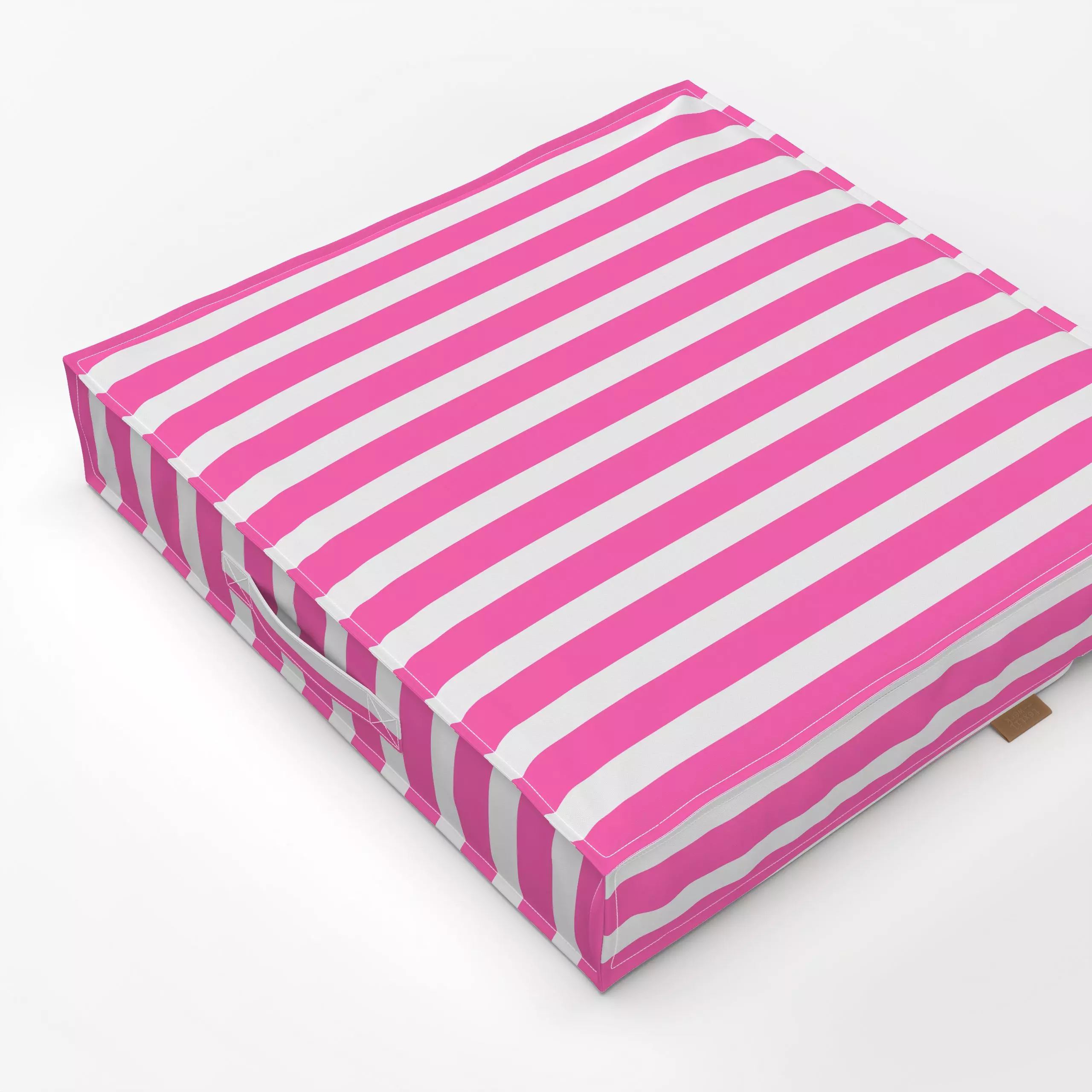 Bodenkissen Bold Stripes hot pink - Sommer, Symbole & Muster - von „Karen Menzenbach x so.leben.wir"; Streifen, Sommer, pink...