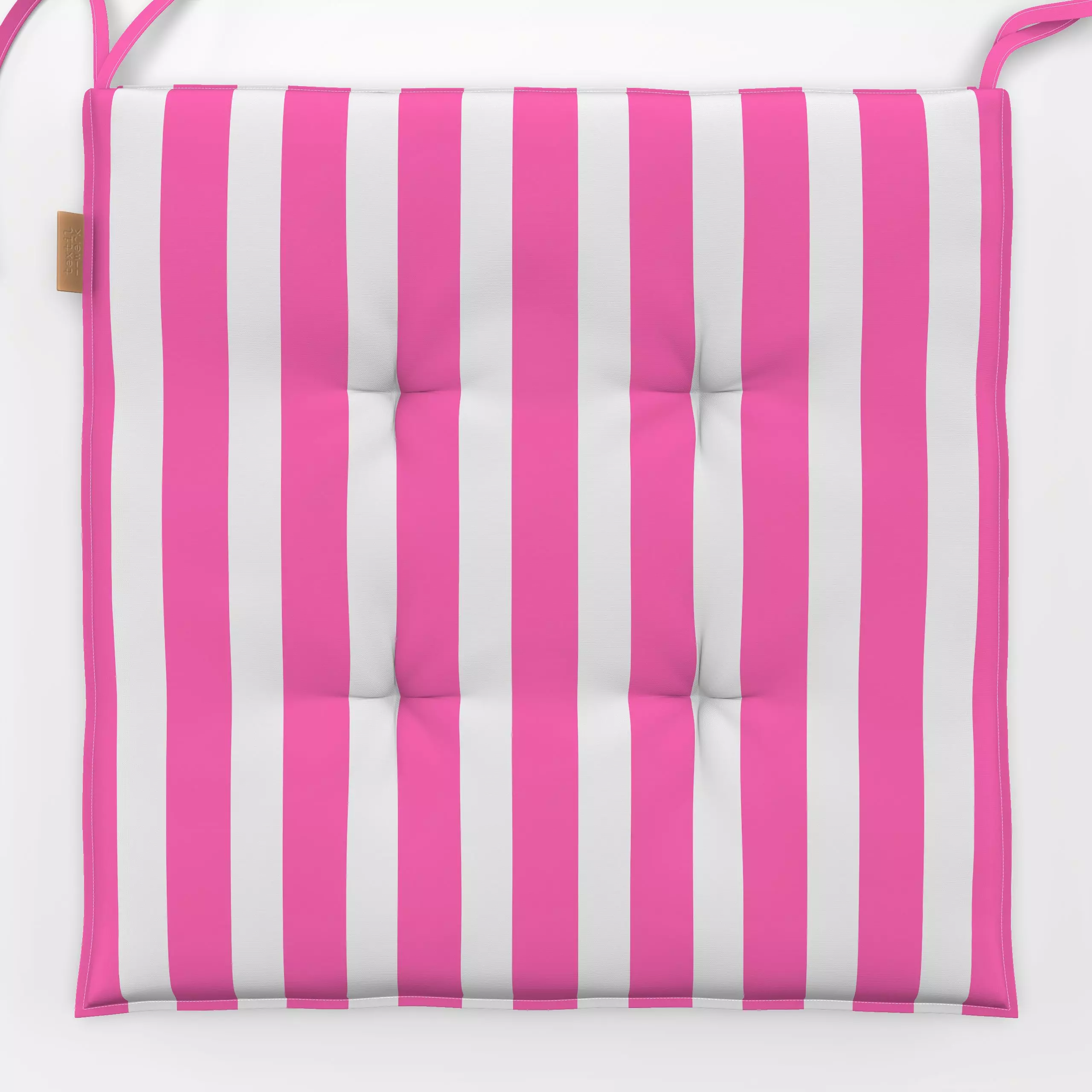 Sitzkissen Bold Stripes hot pink - Sommer, Symbole & Muster - von „Karen Menzenbach x so.leben.wir"; Streifen, Sommer, pink,...