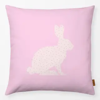 Kissen Hase Rosa Polka Dots