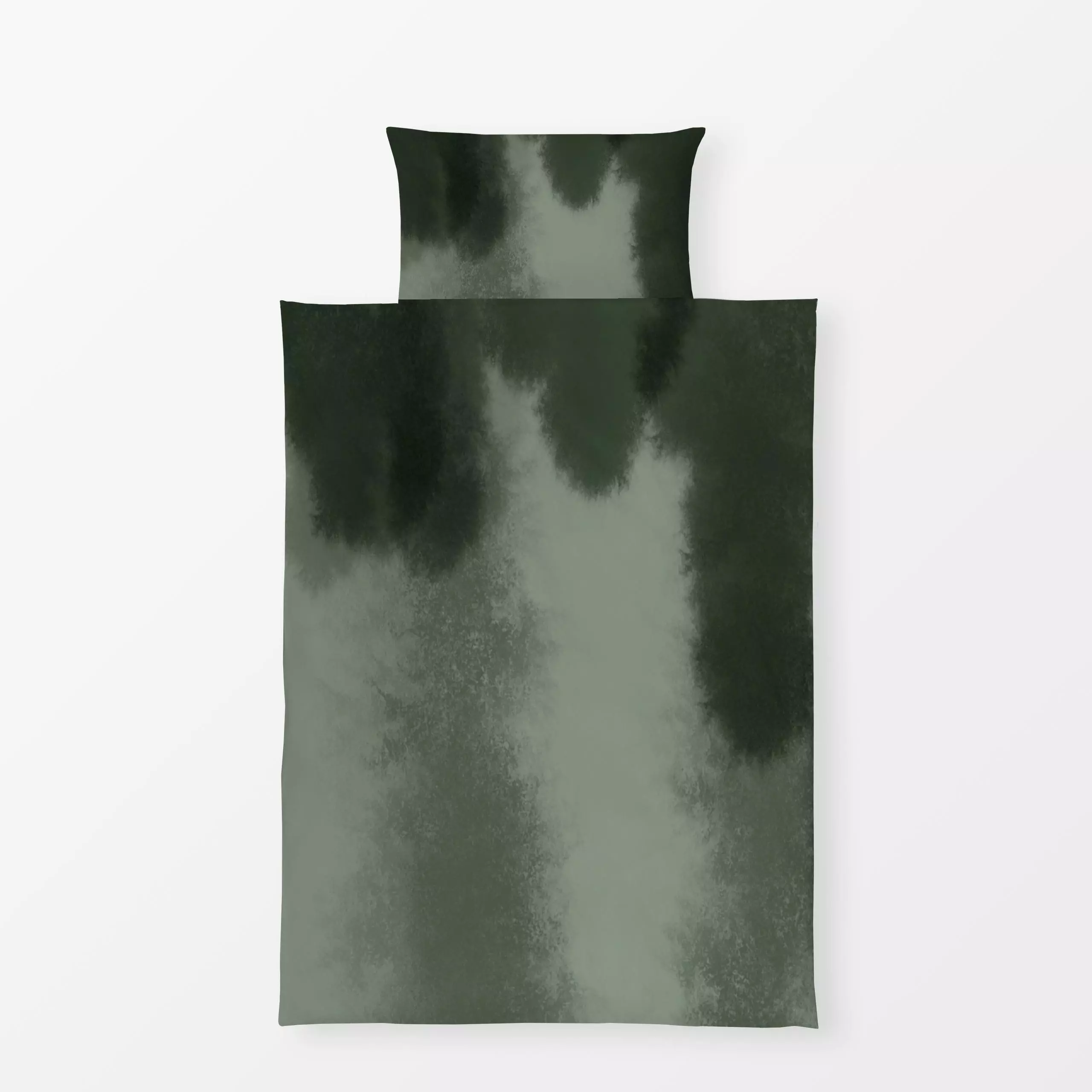 Bettwäsche Grüne Seide - Symbole & Muster - von „Ute Arnold"; grun, seide, silk