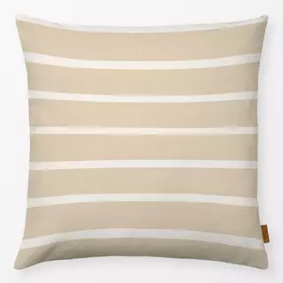 Kissen Streifenmuster beige