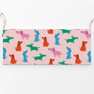 Bankauflage Bunte Hunde