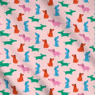 Meterware Bunte Hunde