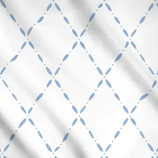 Meterware Rautenmuster blau