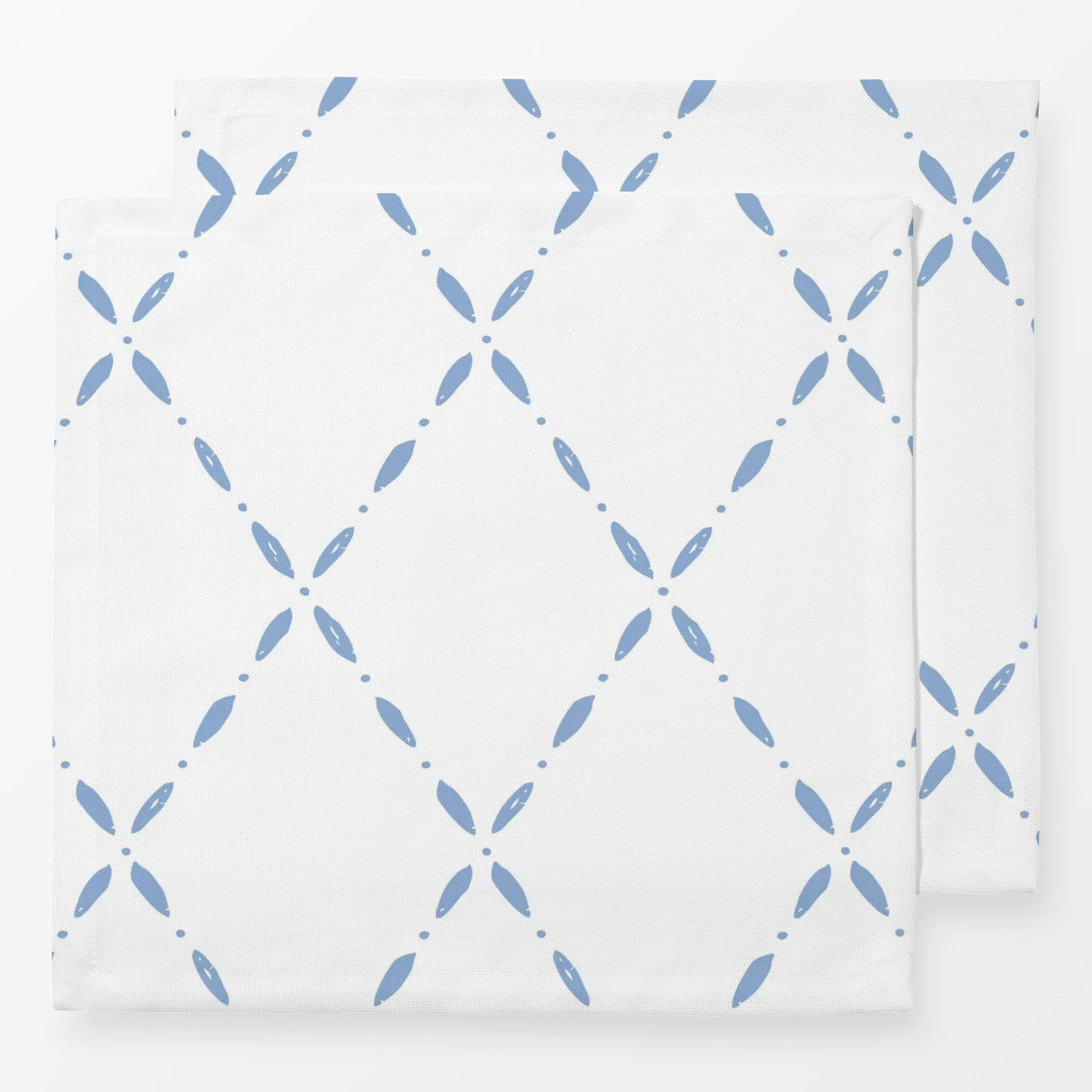 Servietten Rautenmuster blau - Frühling, Symbole & Muster, Ostern - von „moDeern Design Studio"; Ostern, schlicht, Karos, co...