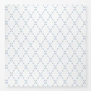Tischdecke Rautenmuster blau