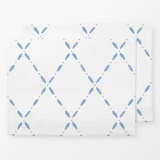 Tischset Rautenmuster blau