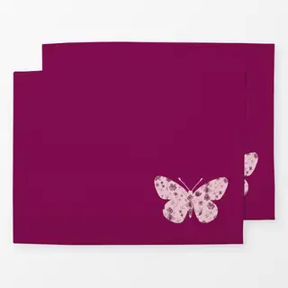 Tischset Schmetterling mit Blumen
