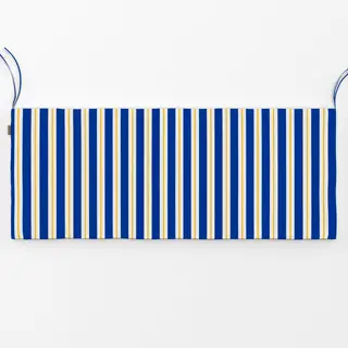 Bankauflage Streifen blau-gelb