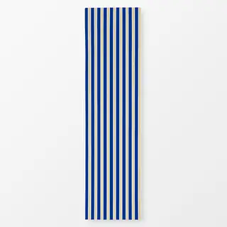 Tischläufer Streifen blau-gelb