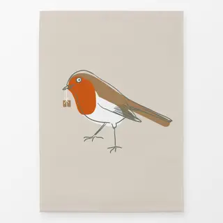 Geschirrtücher Rotkehlchen mit Geschenk