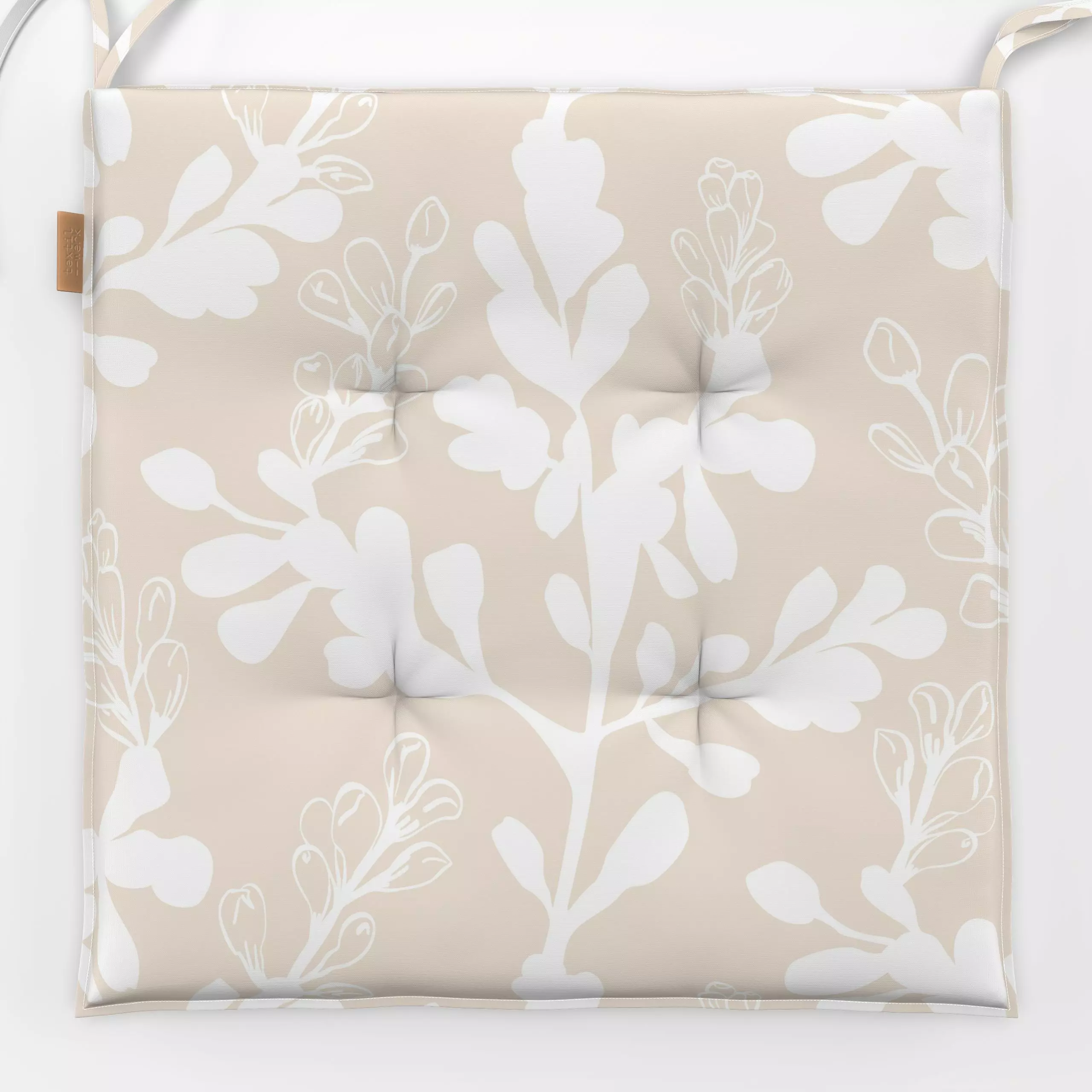 Sitzkissen Blätter und Blüten - Blumen & Florales, Symbole & Muster, Pflanzen & Botanik - von „Kantioler Design"; Blatt, Blä...
