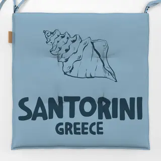 Sitzkissen Santorini Greece Sea Shell