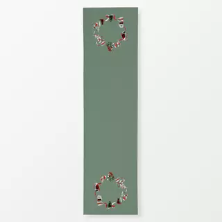 Tischläufer Ribbonkranz Grün