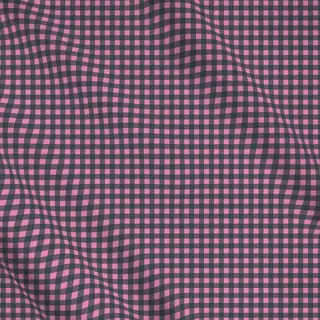 Meterware Mistletoe Gingham Pink Grün