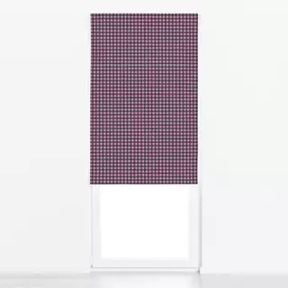 Raffrollo Mistletoe Gingham Pink Grün