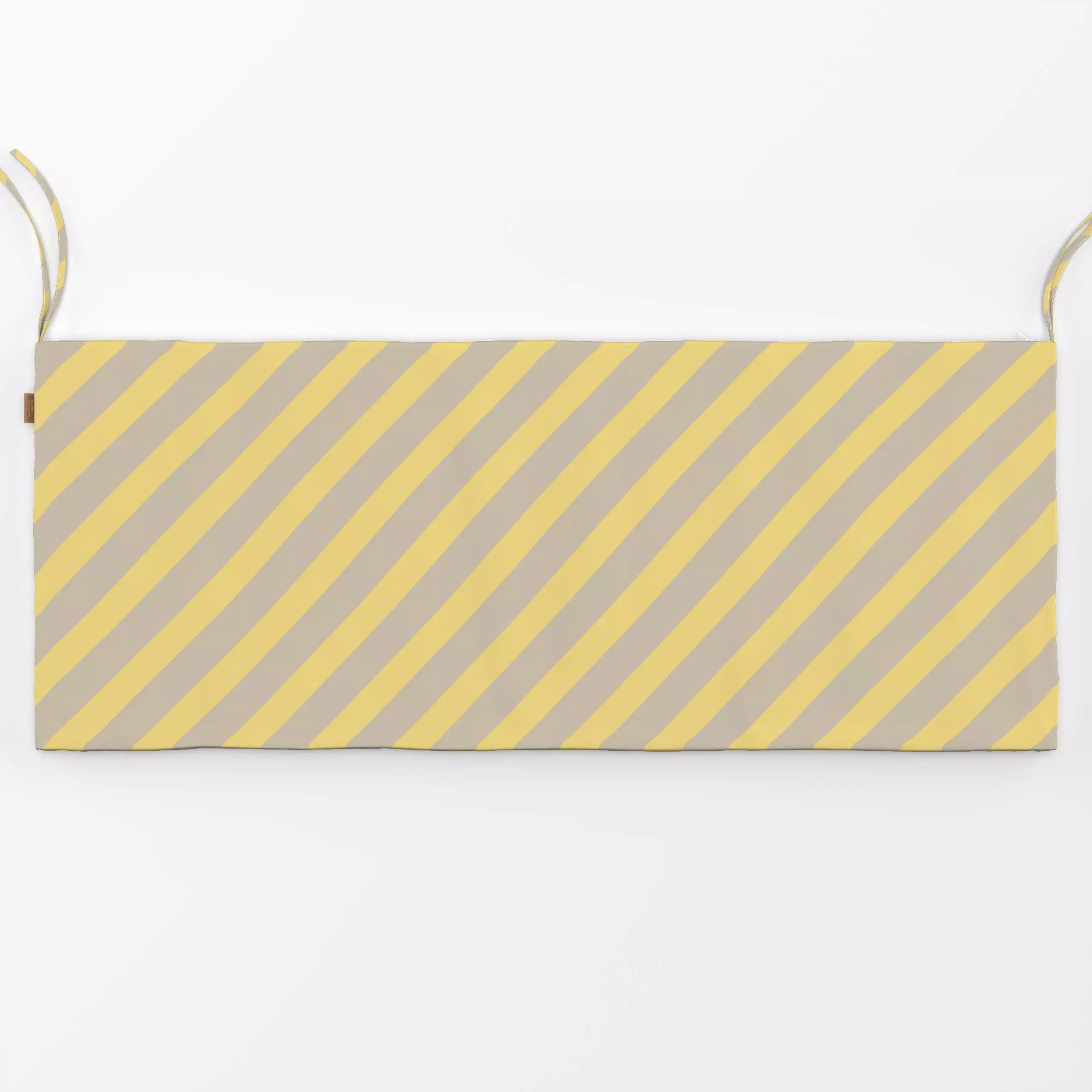 Bankauflage Candy Stripes Yellow - Sommer, Symbole & Muster - von „Anna Petersen"; minimal, Streifen, Sommerblumen, stripes,...