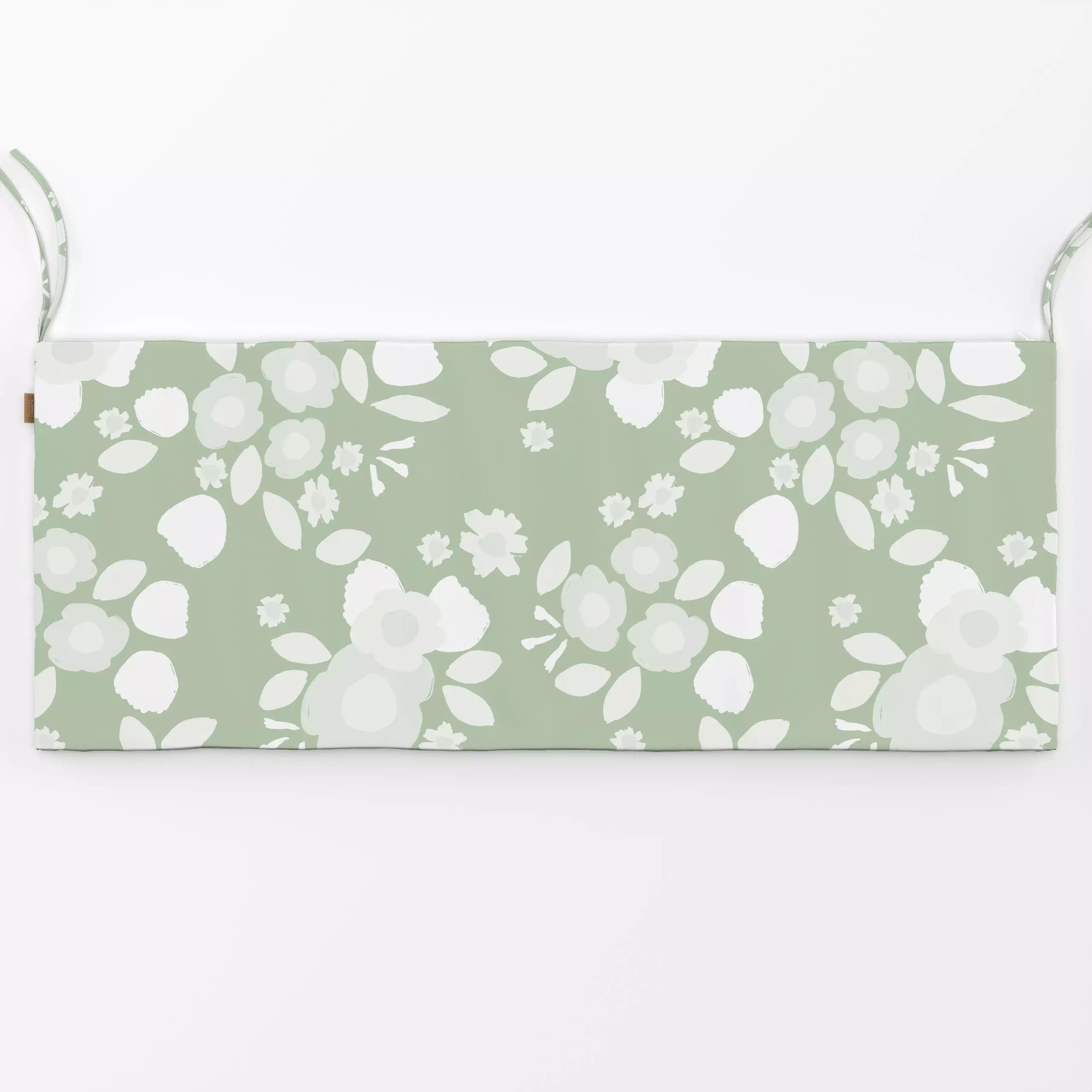 Bankauflage Blüten Grün - Blumen & Florales, Frühling, Symbole & Muster - von „Sara Maria"; Rosen, vintage, plants, Sommerli...