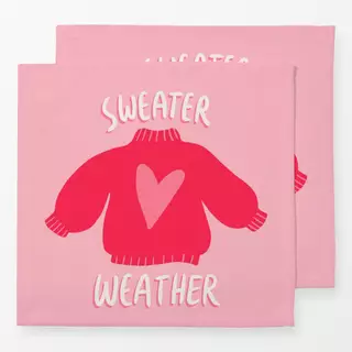 Servietten Sweater Weather Pink
